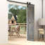 Porte de grange pliante en bois massif de style K avec trousse de quincaillerie - assemblage requis-101127226-101127221