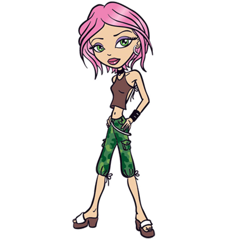 Adhésif décoratif punk brat, H 24 po x l 9,5 po