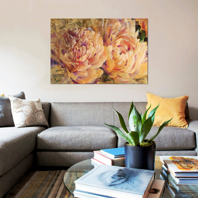 «Floral in Bloom III», reproduction sur toile, H 8 po x l 12 po x P 0,75 po, Toile tendue, Pas de tapis