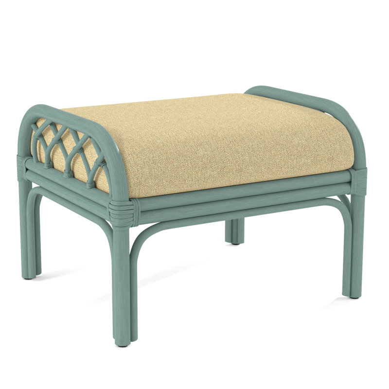 Edgewater Ottoman, Beige Sugar Performance; 0863-93, Black