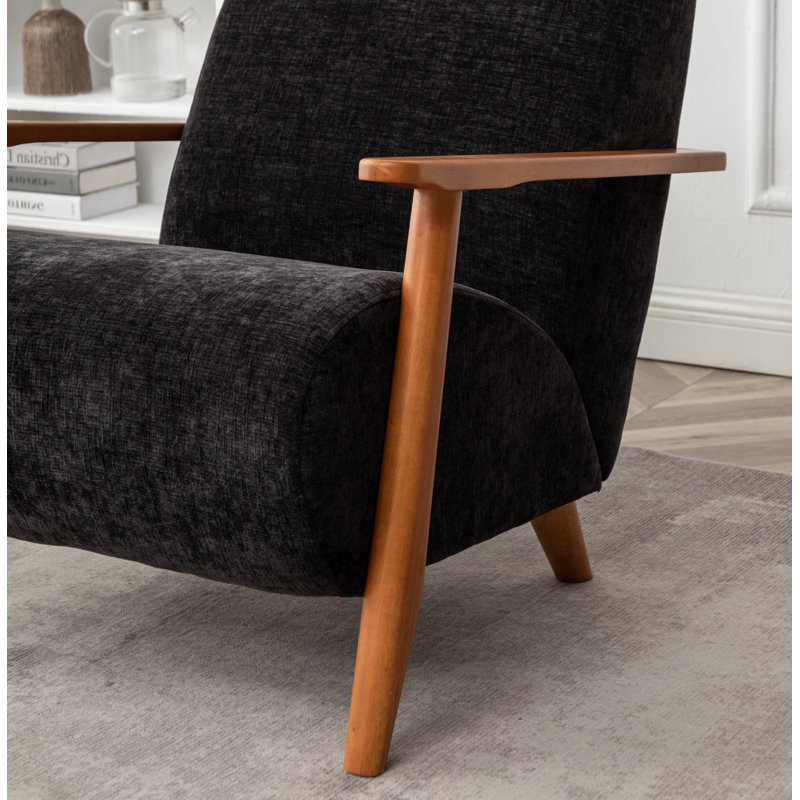 Fauteuil Andablo, Chenille noir