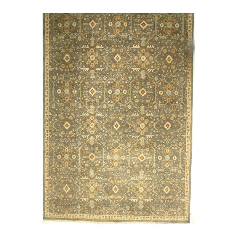 Handmade Cotton and Wool Oriental Area Rug