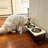 3 Stainless Steel Bowls Raised Pet Feeder for Multiple Cats