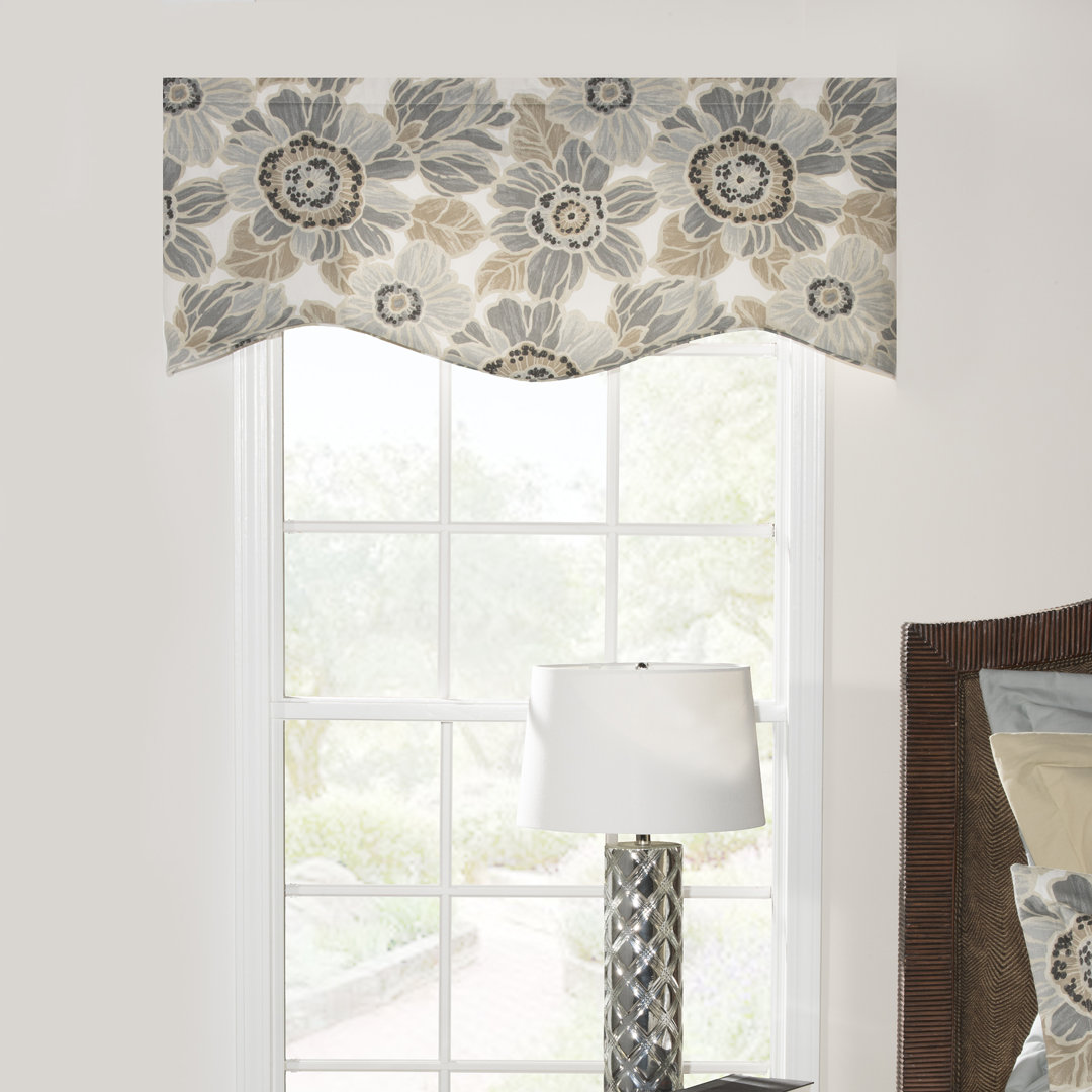 Verona Cotton Floral Scalloped Window Valance thomasville at home