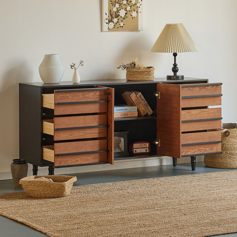 Buffet de rangement rétro multifonctionnel