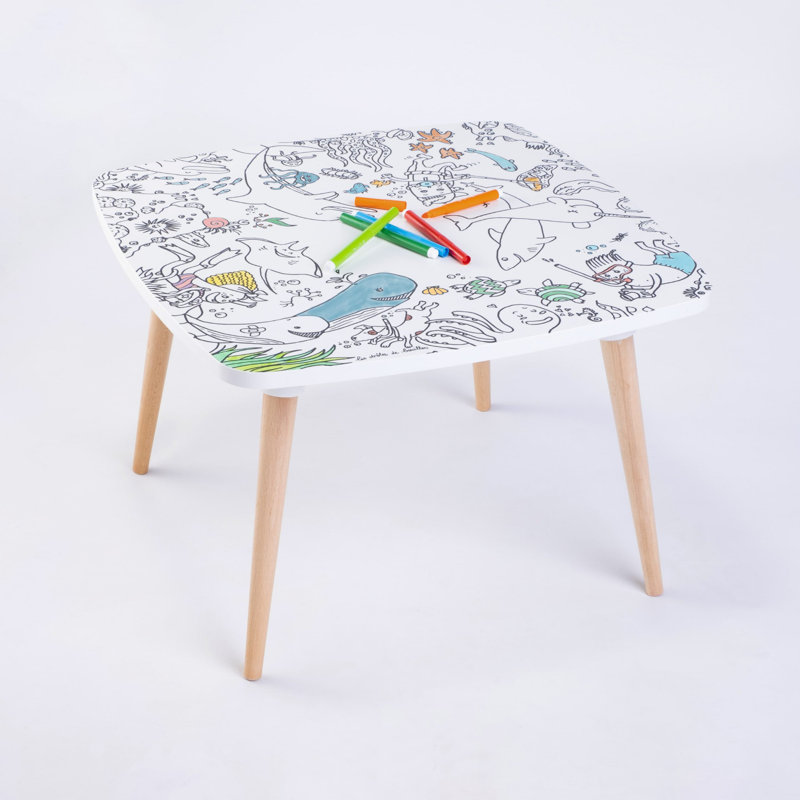 Armenta Kids Square Play Or Activity Table