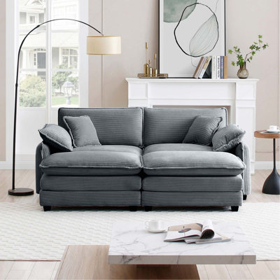 Two-Seater Theater Sofa  With 2 Footrest