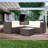 4 Piece Wicker Patio Sectional Sofa Set With Storage Box And Coffee Table