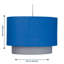 18cm H Cotton Drum Pendant Shade ( Uno )-1965473844