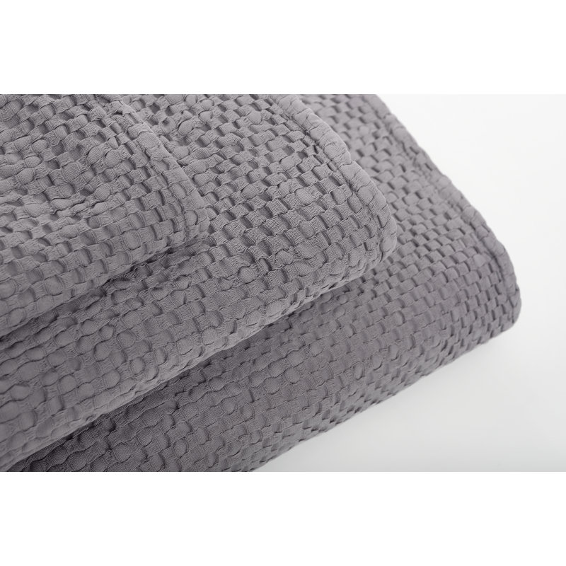 Wild Waffle Waffle Bath Sheet, Anthracite