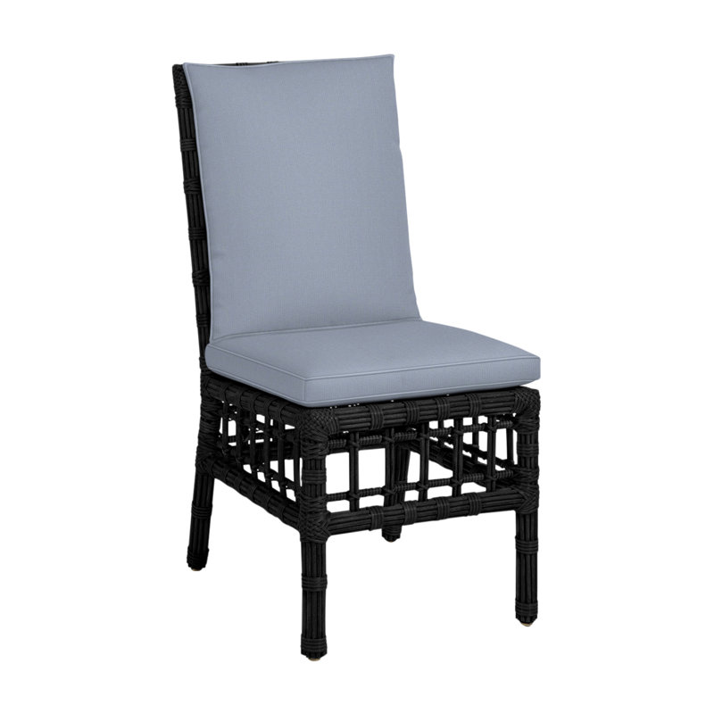 Chaise d'appoint Newport Woven - Onyx, Pas de soudure, Chambray tonnelle, Onyx