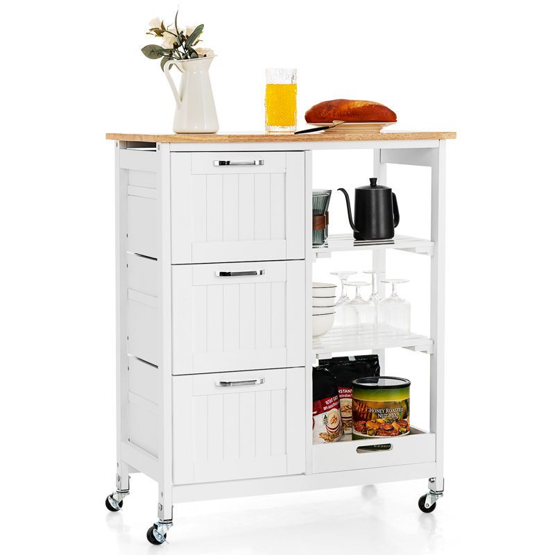 Wood Bar Cart