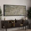 «Rustic Grunge Green Abstract Extra Large», reproduction d'art sur toile encadrée-107118285-111665940