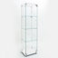 Armoire décorative, vitrine en verre trempé, armoire à vin, armoire de rangement avec bande lumineuse à DEL Bluetooth-463153636