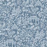 Secret Garden Botanical Toile Design 33' L x 21" W Wallpaper Roll