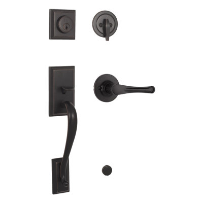 Weslock Single Cylinder Handle with Lever and Deadbolt Entry Set