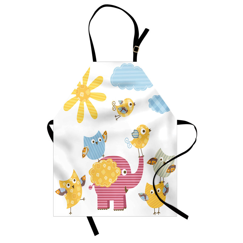 No Pattern Bib Apron