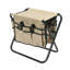 Tabouret en fer avec assise en toile-2079705426