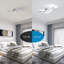 Curved 52cm 3-Light LED Ceiling Lamp