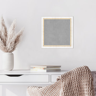 Morgan White Gold Framed Magnetic Board