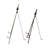 Charloette Metal Display Bronze Easel with Foldable Stand