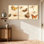 Mode, papillon, libellule, insecte, insecte, ensemble de 3 impressions sur toile