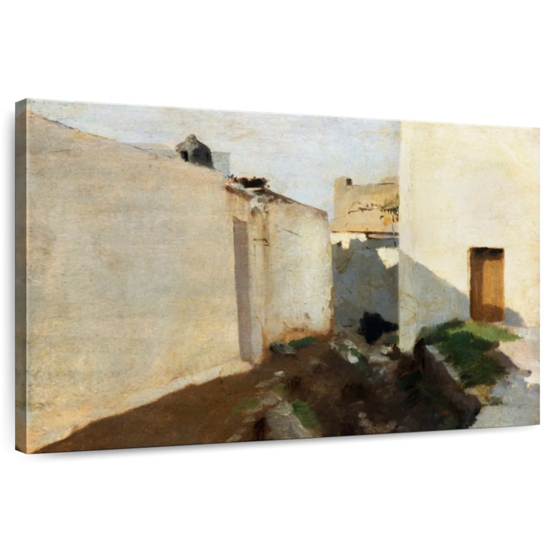 Ravi, murs blancs au soleil, Maroc, 1879 à 1880, H 26 po x l 39 po