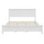 Lit plateforme moderne en bois massif blanc-835363865