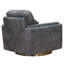 Fauteuil pivotant en cuir Fleishman-755149998