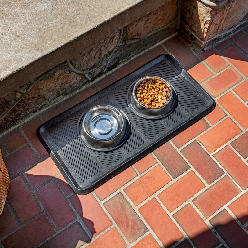 Chet Diamond Utility All Weather Indoor Outdoor Rubber Boot Tray, 32" x 16"