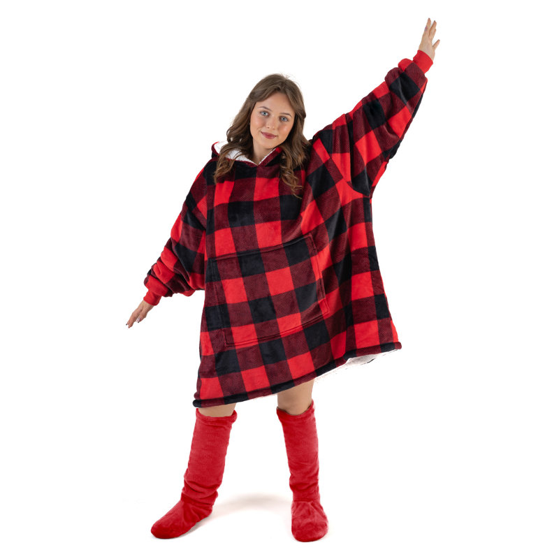Aadirath Buffalo Check Hoodie Blanket