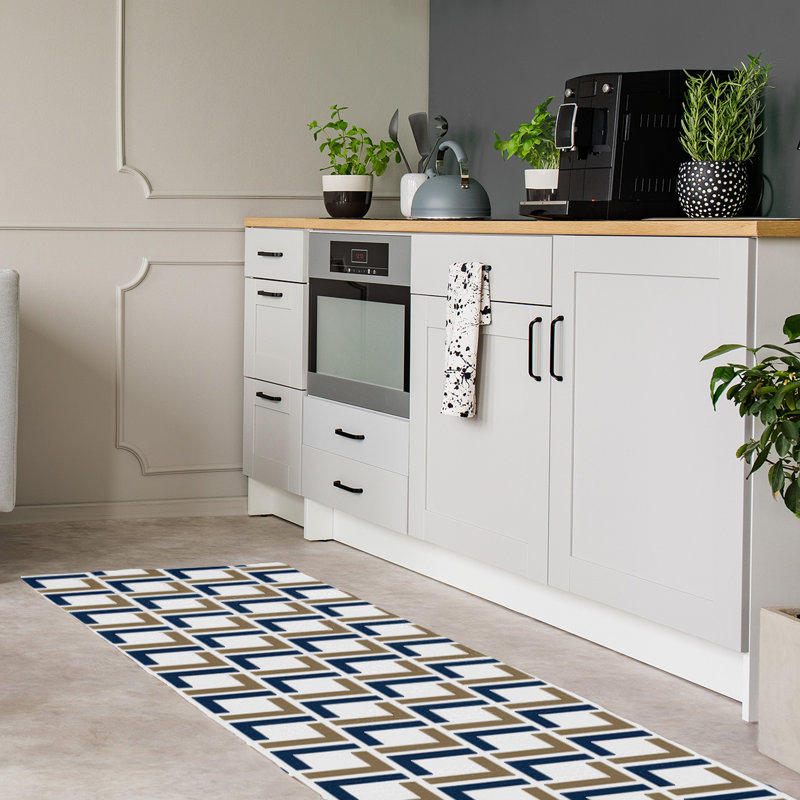 Tapis de couloir blanc