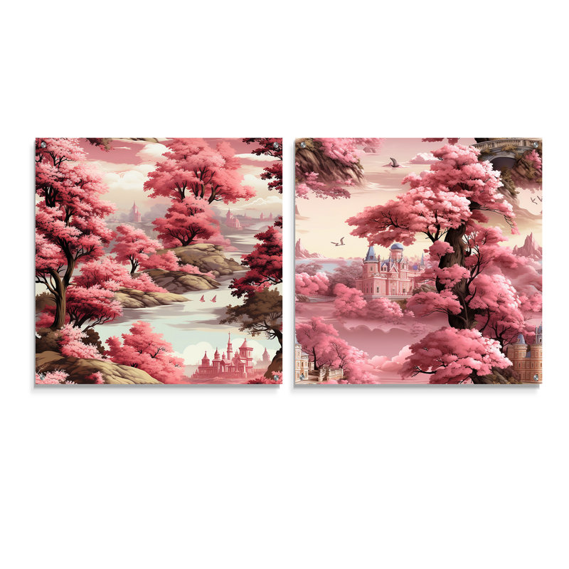 Toile Tales Victorian Castle, H 16 po x l 33 po