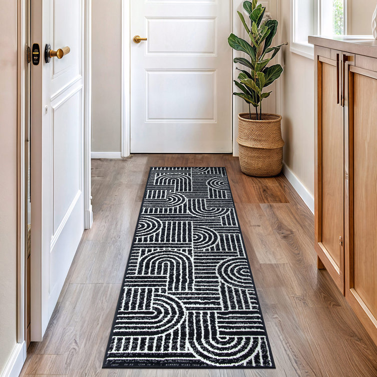 Tapis contemporain à rayures