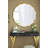 Round Sunburst Wall Mirror With Gold Finish, Wall Decor Mirror For Entryway Bedroom Living Room