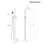 Single Handle Floor Mounted Tub Faucet-107558523