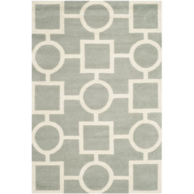 Teresita Hand Tufted Wool Geometric Rug