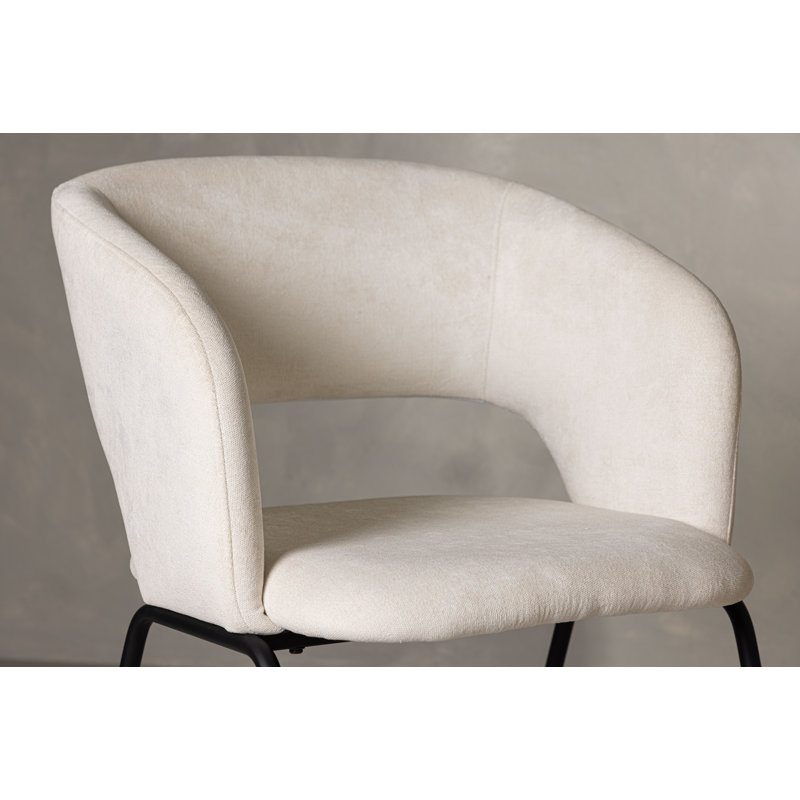 Bowrah 52cm H 100% Linen Upholstered Armchair