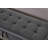 58.6" Bed Bench Metal Base With Storage Velvet-1385384224