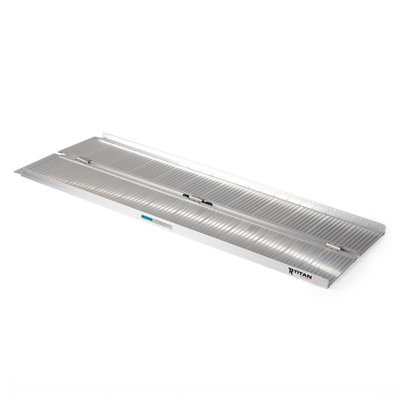 Titan Ramps 3 Foot Single-Fold Aluminum Wheelchair Ramp, 600 Pound Capacity