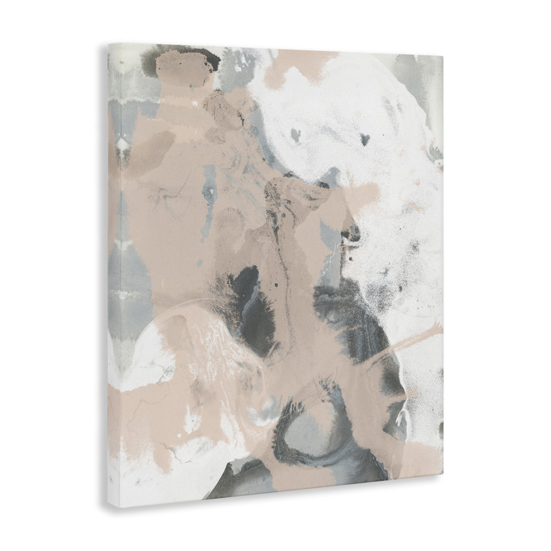Art mural beige et gris Splash par Dorothy Fagan, H 48 po x l 36 po