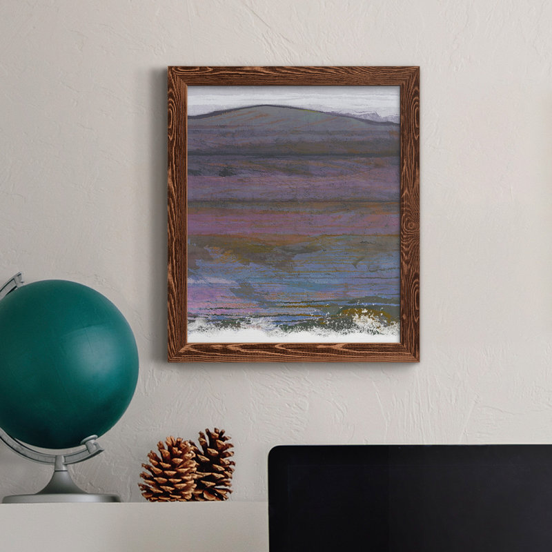 Majestic Mountains I - Peinture sur toile encadrée, Érable, H 44 po x l 31 po x P 1 po