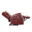 Fauteuil inclinable électrique en cuir véritable de 33,75 po de largeur-676692687