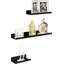 Misaye 3 Piece Metal Floating Shelf
