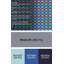 Tapis bleu/brun à motifs-678815488