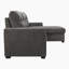 Wathan 90" 2-Piece Modern & Contemporary Chenille Sectional Sofa with Convertible Pull-Out Sleeper Bed, Reversible Chaise with Hidden Storage-1919664830