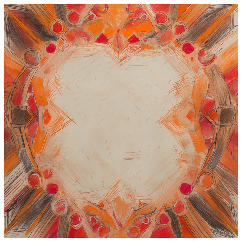 Abstract Circular Shapes Comforter, Queen