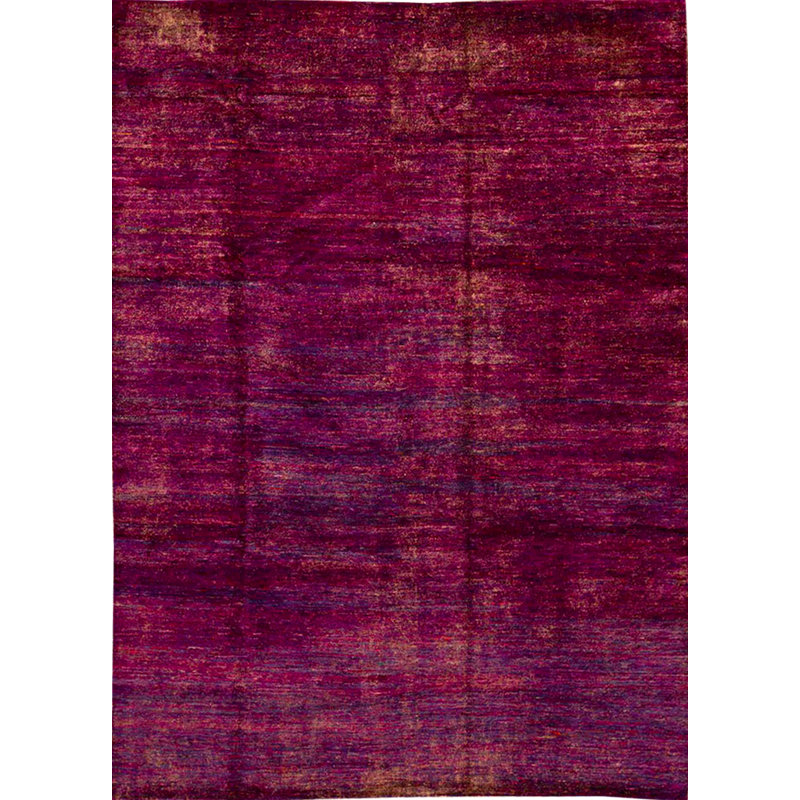 Silk Area Rug in Purple