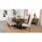 Roman Rectangular Double V-Leg Dining Table