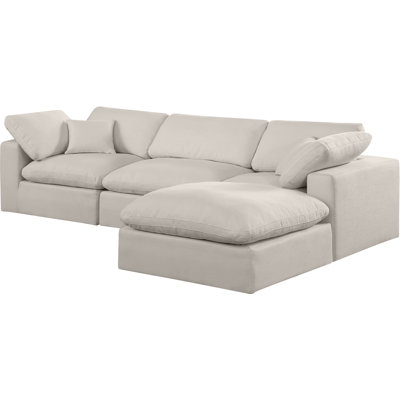 Canapé modulaire 4 pièces rembourré